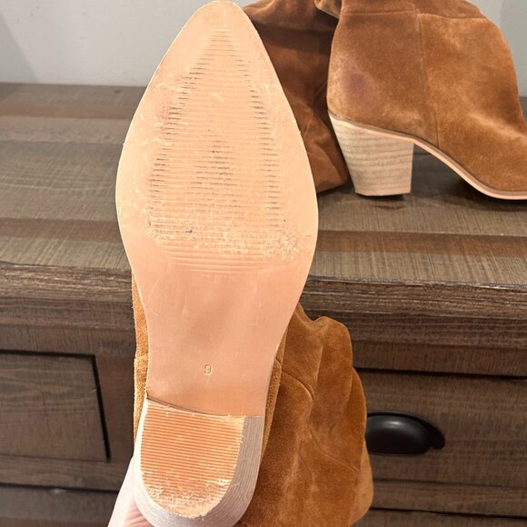 Matisse Remi Slouch Boots Brown Suede Pointed Toe - Picture 11 of 11